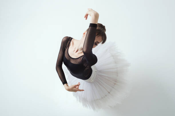 Levně Plakát, Obraz - angle from above on a ballerina, pacfoto, 40 × 26.7 cm