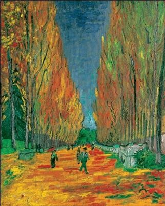 Kunstdruk Les Alyscamps, 1888