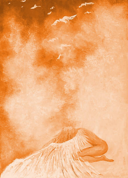 Levně Plakát, Obraz - Illustration oil painting portrait figure of, lupashchenkoiryna, 30 × 40 cm