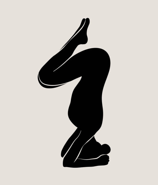 Plakát, Obraz - Woman doing Yoga, Pilates. Slim girl doing yoga., Alina Beketova, 34.3 × 40 cm