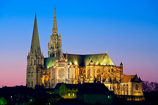 Levně Plakát, Obraz - Notre Dame Cathedral, Chartres, Sylvain Sonnet, 40 × 26.7 cm