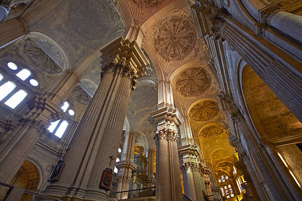 Levně Plakát, Obraz - Interior of Malaga Cathedral, Allan Baxter, 40 × 26.7 cm