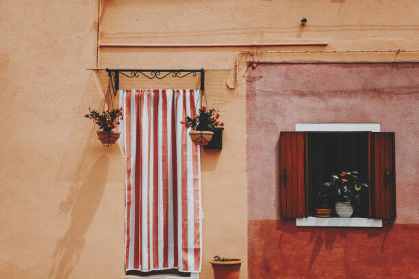 Plakát, Obraz - front door and colorful windows in, Carol Yepes, 40 × 26.7 cm