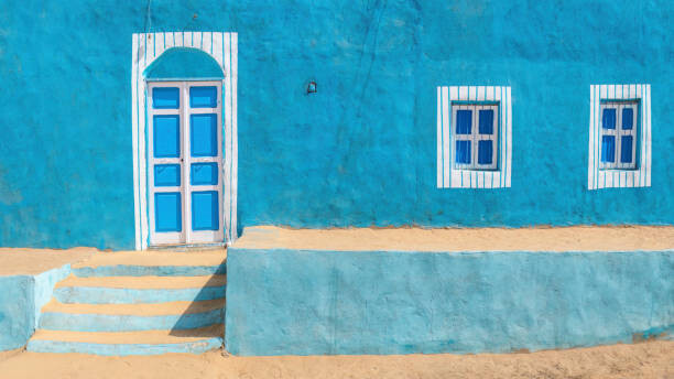 Plakát, Obraz - Nubian Village, Aswan, Egypt., Nick Brundle Photography, 40 × 22.2 cm