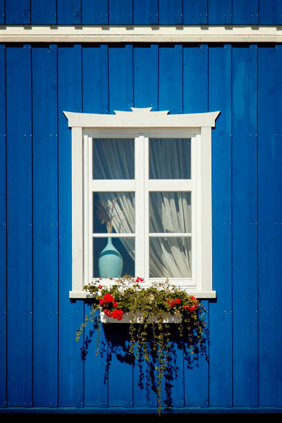 Levně Plakát, Obraz - Window #5. Ultramarine, Nadya Dezhurko, 26.7 × 40 cm