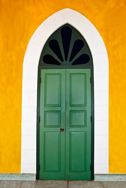 Levně Plakát, Obraz - The Ancient door Europe style at, cbenjasuwan, 26.7 × 40 cm