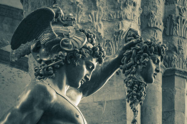 Plakát, Obraz - Florence Perseus with the Head of Medusa, Dario Argenti, 40 × 26.7 cm