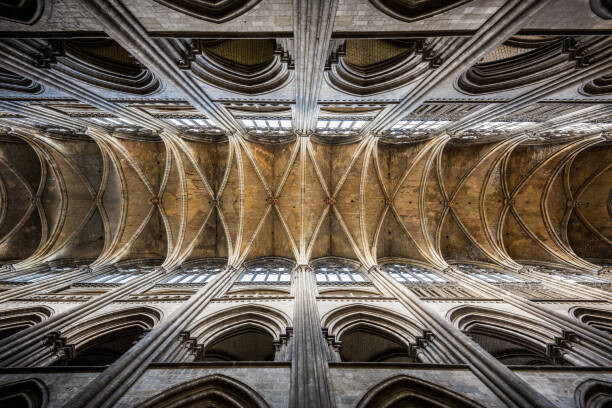 Levně Plakát, Obraz - Vertical view of the Ogive Vaulted, Jean-Philippe Tournut, 40 × 26.7 cm