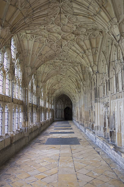 Levně Plakát, Obraz - Cloister in Gloucester Cathedral, England, poliki, 26.7 × 40 cm