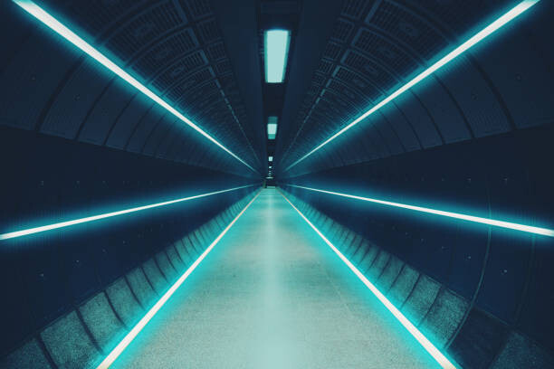 Levně Plakát, Obraz - Cool underground tunnel with nice vanishing, Artur Debat, 40 × 26.7 cm