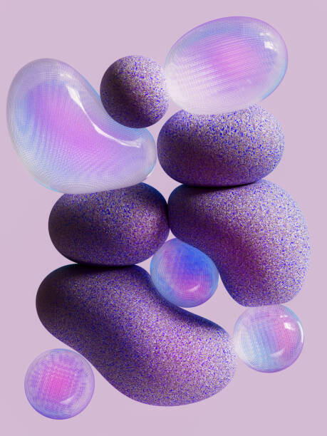 Levně Plakát, Obraz - Flying purple and glass balloons on, Eugene Mymrin, 30 × 40 cm