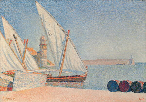 Obrazová reprodukce Collioure, Les Balancelles, 1887, Signac, Paul, 40 × 26.7 cm