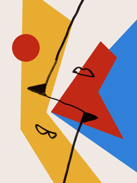 Levně Plakát, Obraz - Two minimal Woman s figure and, La Cassette Bleue, 30 × 40 cm