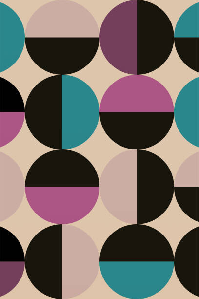 Levně Plakát, Obraz - Abstract Geometric Bauhaus Wall Decoration Poster., airaqs, 26.7 × 40 cm