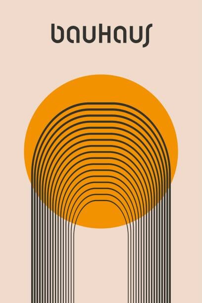 Ilustrace Minimalist vintage 20s geometric design poster., Ekaterina Tarasova, 26.7x40 cm