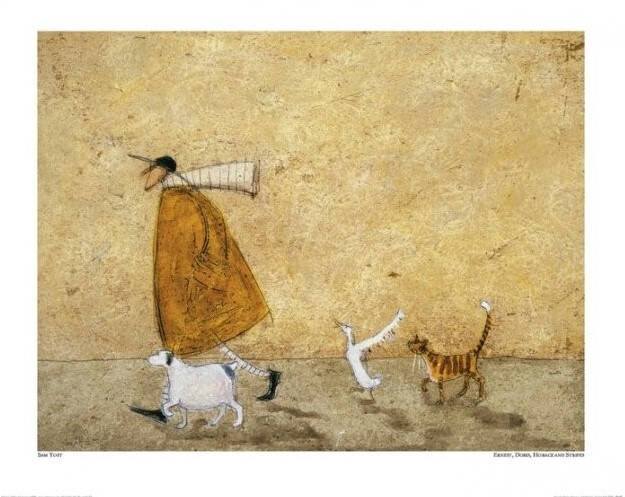 Kunstdruk Sam Toft - Ernest, Doris, Horace And Stripes