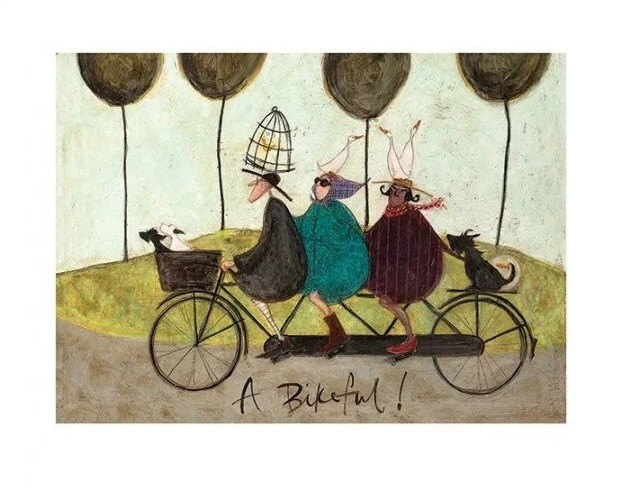 Kunstdruck Sam Toft - A Bikeful!