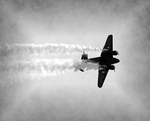 Levně Fotografie Old airplane in flight, icholakov, 40 × 30 cm