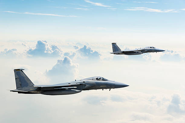 Levně Plakát, Obraz - F-15 Eagles in Flight, guvendemir, 40 × 26.7 cm