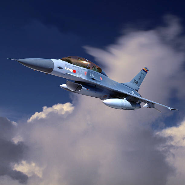 Levně Plakát, Obraz - Fighter Plane Flying, Philip Wallick, 40 × 40 cm