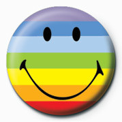 Button SMILEY - RAINBOW