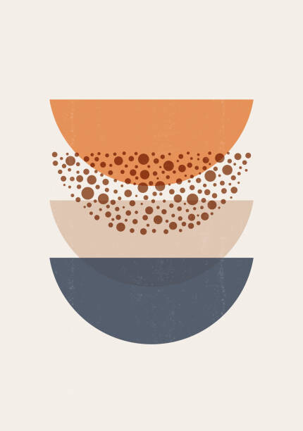 Levně Plakát, Obraz - Abstract Sun print boho minimalist printable, Tolchik, 26.7 × 40 cm