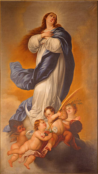 Levně Plakát, Obraz - Malaga - The painting of Immaculate Conception, sedmak, 22.2 × 40 cm