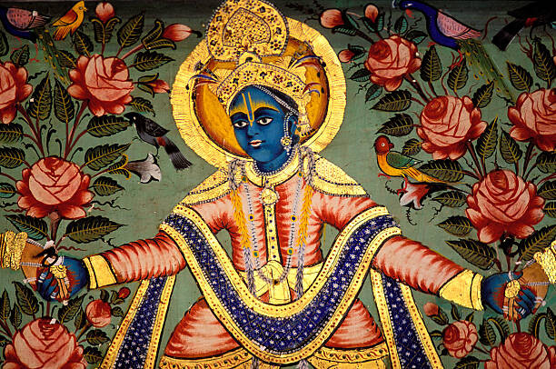 Levně Plakát, Obraz - Painting of Krishna, Tuul & Bruno Morandi, 40 × 26.7 cm