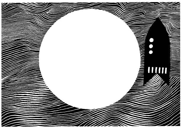 Levně Plakát, Obraz - Space Ship Moon, CSA Images, 40 × 30 cm