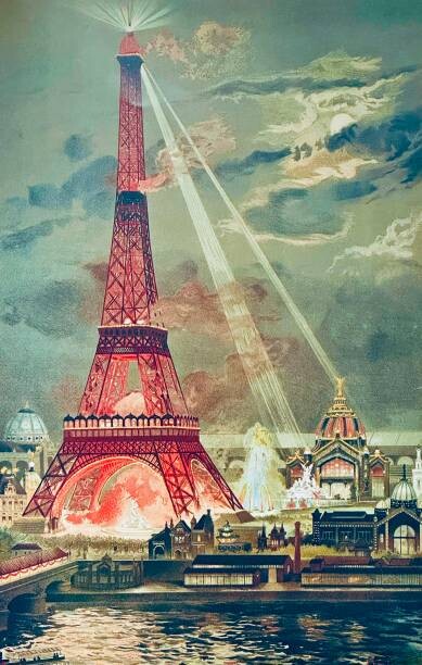Levně Plakát, Obraz - Paris 1889, Lightning for the, clu, 26.7 × 40 cm