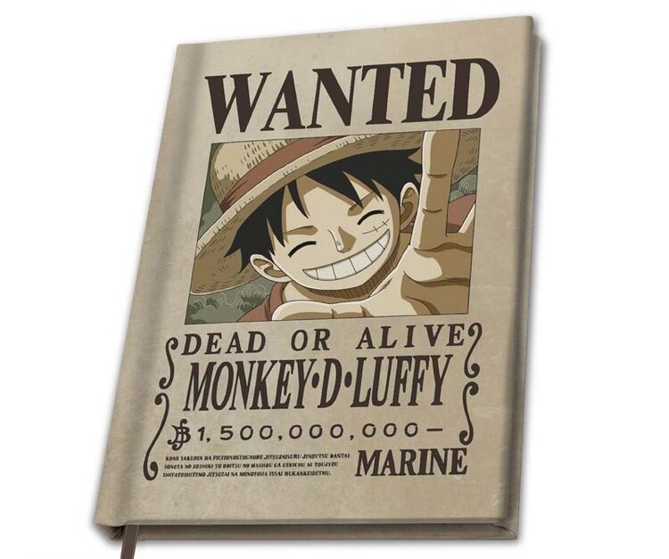 Carnet One Piece - Wanted Luffy