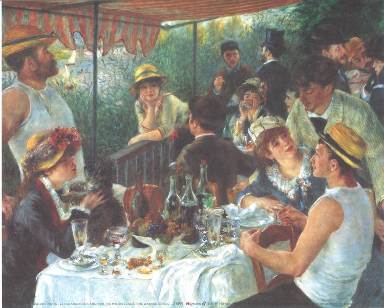 Umělecký tisk Snídaně veslařů, 1880-81