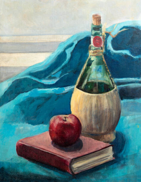 Levně Plakát, Obraz - Vintage Still Life Composition Oil Painting, Dan Totilca, 30 × 40 cm