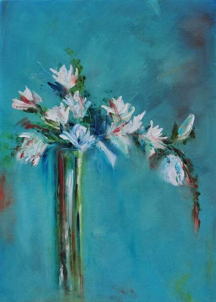 Levně Plakát, Obraz - Abstract Still Life Contemporary Art Painting, Daria Zaseda, 30 × 40 cm