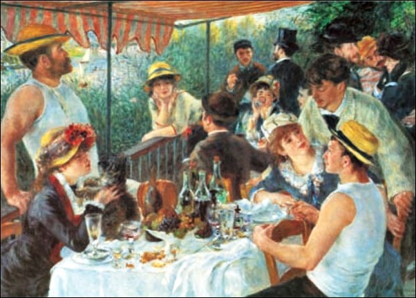 Umělecký tisk Snídaně veslařů, 1880-81
