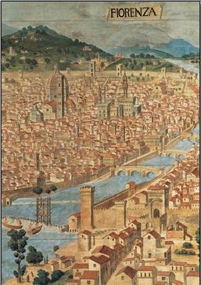 Kunstdruk View of Florence