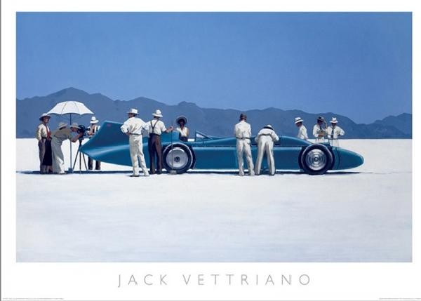 Umělecký tisk Bluebird at Bonneville, 1995