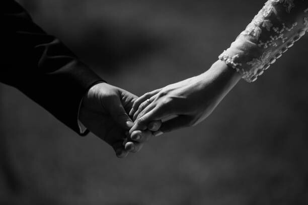 Levně Plakát, Obraz - Black and white wedding photography of, kkshepel, 40 × 26.7 cm