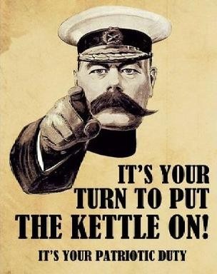 Metallschild PATRIOTIC KETTLE
