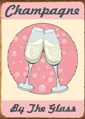 Metallschild CHAMPAGNE