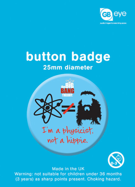 Button The Big Bang Theory - Hippie