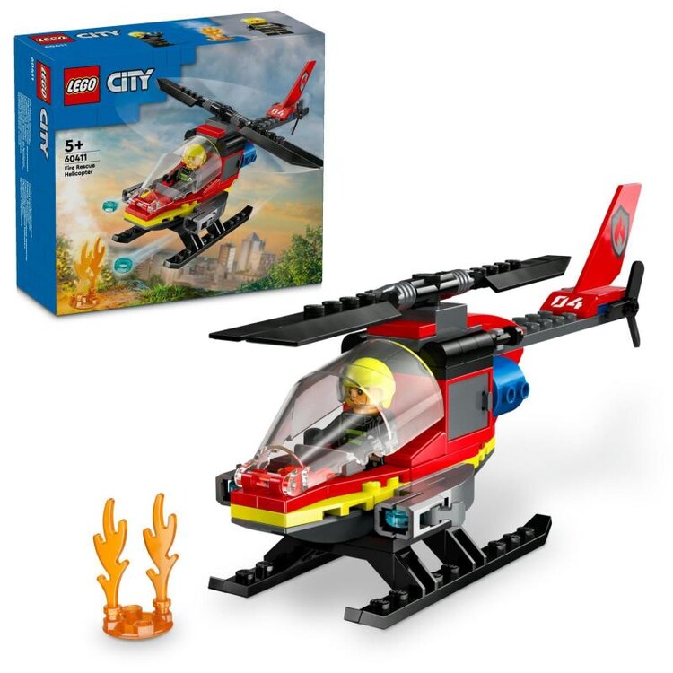 LEGO CIty - Hasičský záchranný vrtulník 60411