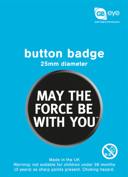 Button Star Wars - May the Force Be with You