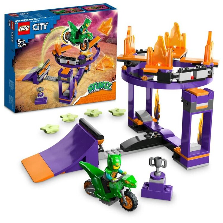 LEGO City - Kaskadérská výzva s rampou a obručí 60359