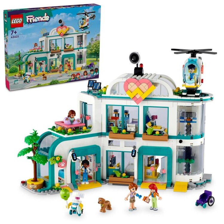 LEGO Friends - Nemocnice v městečku Heartlake 42621, 48 x 37,8 x 7 cm
