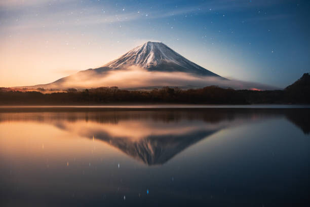 Fotografie Fuji Mountain Reflection with Morning sunrise, Jackyenjoyphotography, 40x26.7 cm
