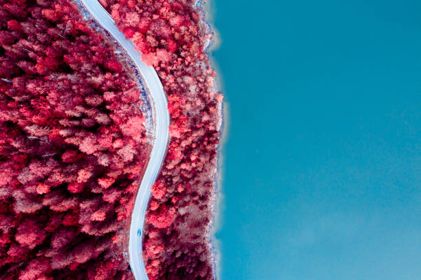 Fotografie Fantasy coastal road with infrared colors, © Marco Bottigelli, 40 × 26.7 cm
