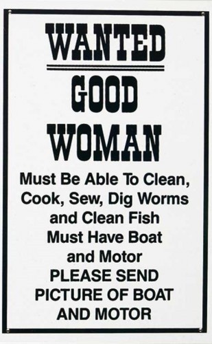 Metallschild Good woman