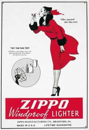 Metallschild ZIPPO