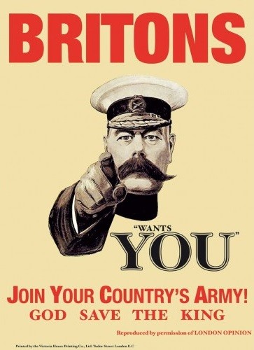 Metallschild BRITONS WANTS YOU